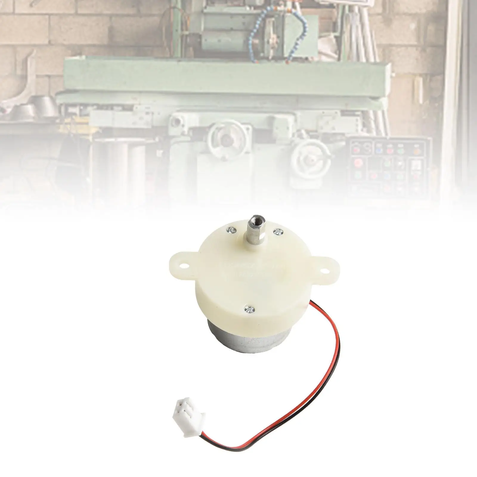 Reduction Motor Replacement High Torque Cylinder Shape Deceleration Reducing Motor 2 Wire Connecting Rotating Display Stand