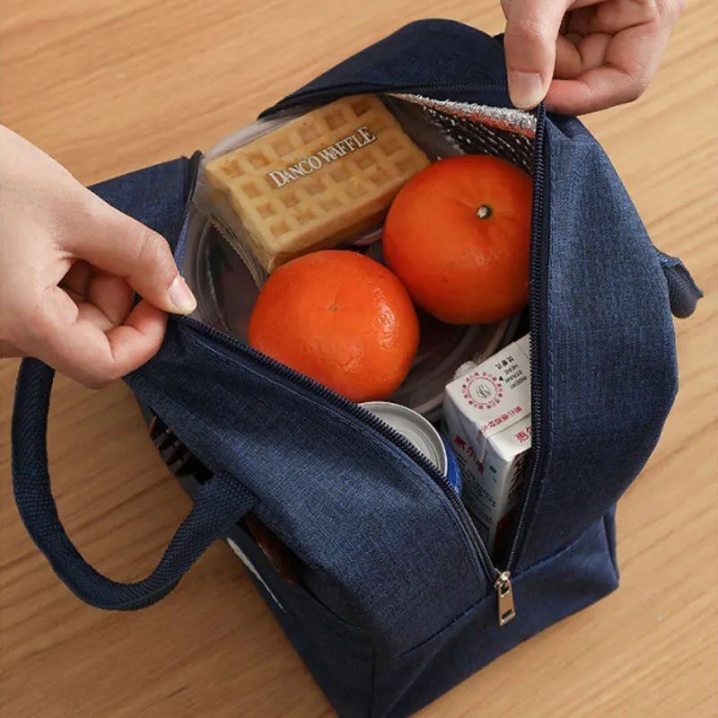 1 pz organizzatori portatili Storage Office Worker Food Bag Lunch Box borsa isolante cucina Organizer studente borse da Picnic all\'aperto