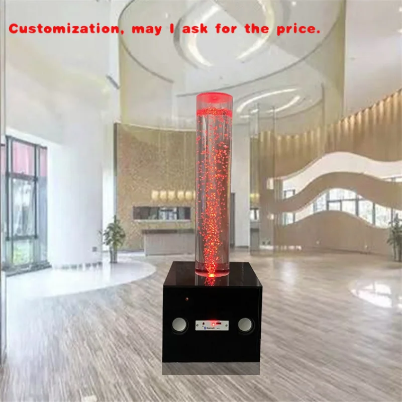 

на заказ.Акриловая пузырчатая лампа, светодиодная пузырчатая трубка с музыкальным динамиком, используемые свадебные колонны