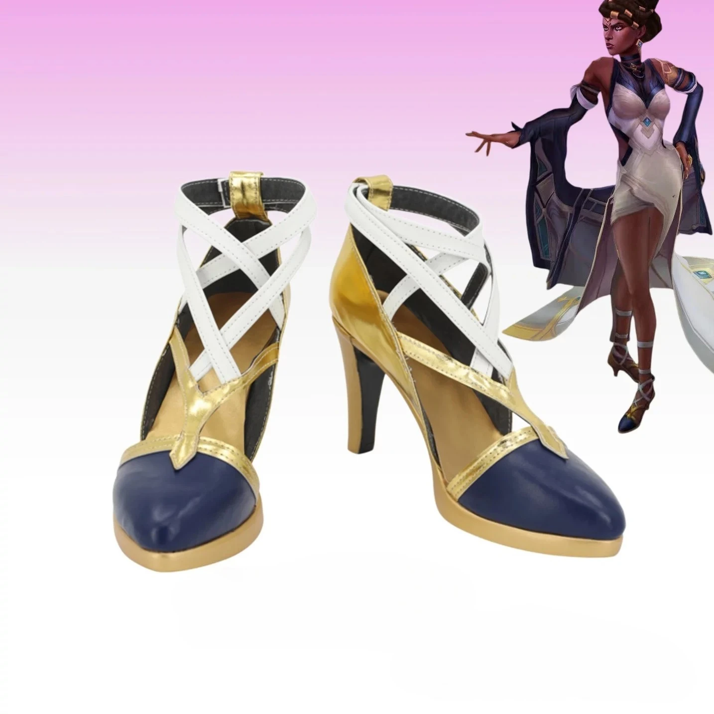 Game The Shoes are Suitable for Cosplay LOL Mel Councilor Mel Custom Made Cosplay Shoes Boots Halloween Props