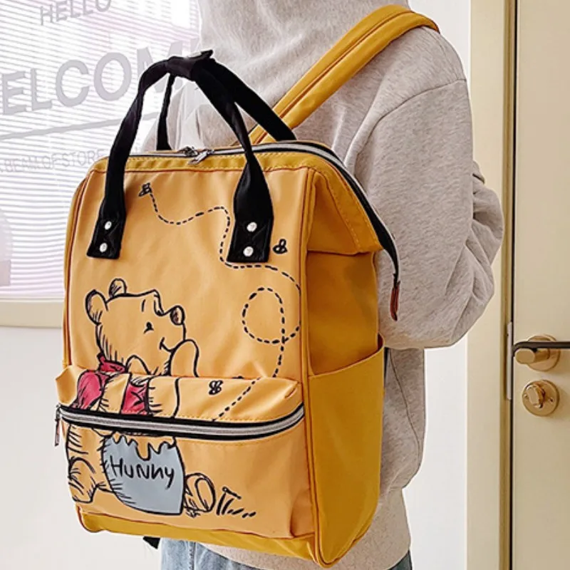 

Disney New Mommy Bag Fashion Print Backpack Large-capa Contrast Color Mother Baby Lightweight Travel Small Cartoon Backpack Bag