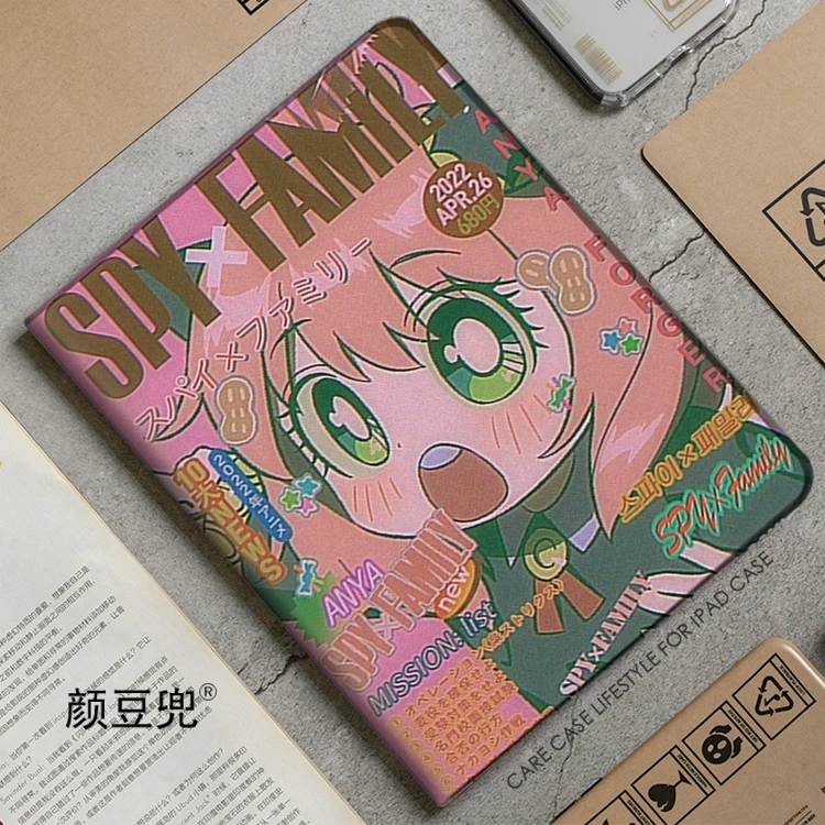 Anya Forger Anime SPY x Family Case For iPad 10.2 7th 8th Air 2 3 Mini 1 2 3 5 Case Luxury Silicone For iPad Air 4 5 For Pro 11