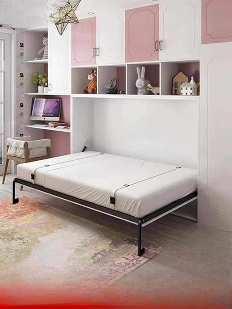 

Invisible bed, wall bed, wardrobe, integrated folding up and down, rollover multi-functional whole set, Murphy bed hardware acce