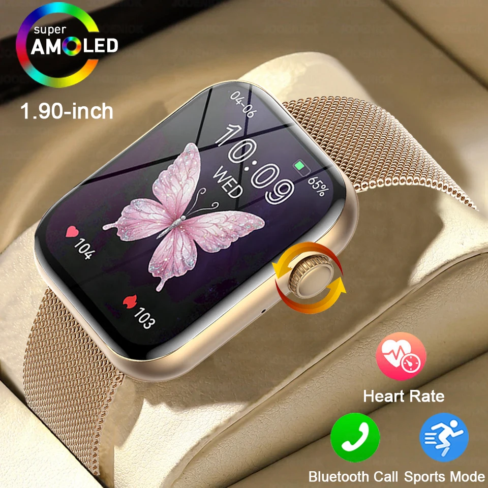 

2025 Новые Смарт-часы для женщин, Bluetooth-вызов, спортивный фитнес-трекер, часы, монитор здоровья, модные женские и мужские умные часы для Android
