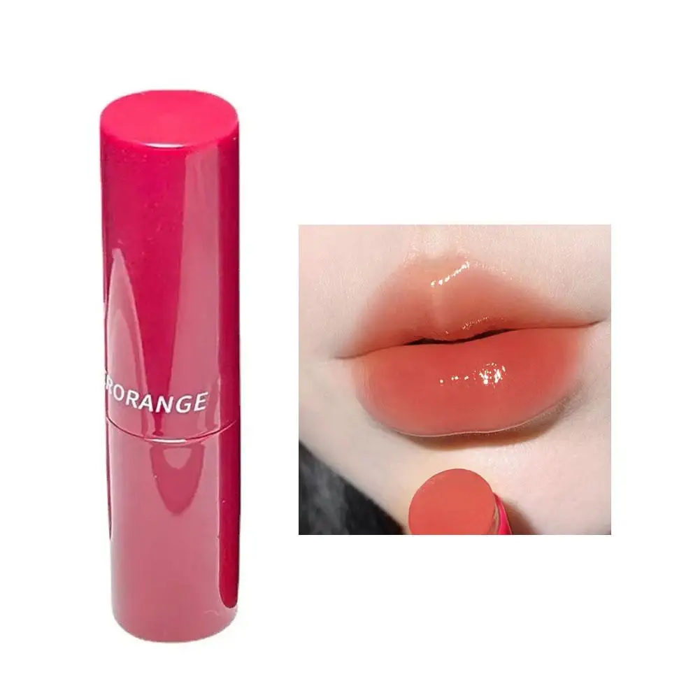 Spiegel Wasser Licht Lippenstift wasserdichte Lippen glasur feuchtigkeit spendende Glanz tönung Lippe Anti-Cracking farbige Gelee Lippe Lippenstift Lippe m a0e1