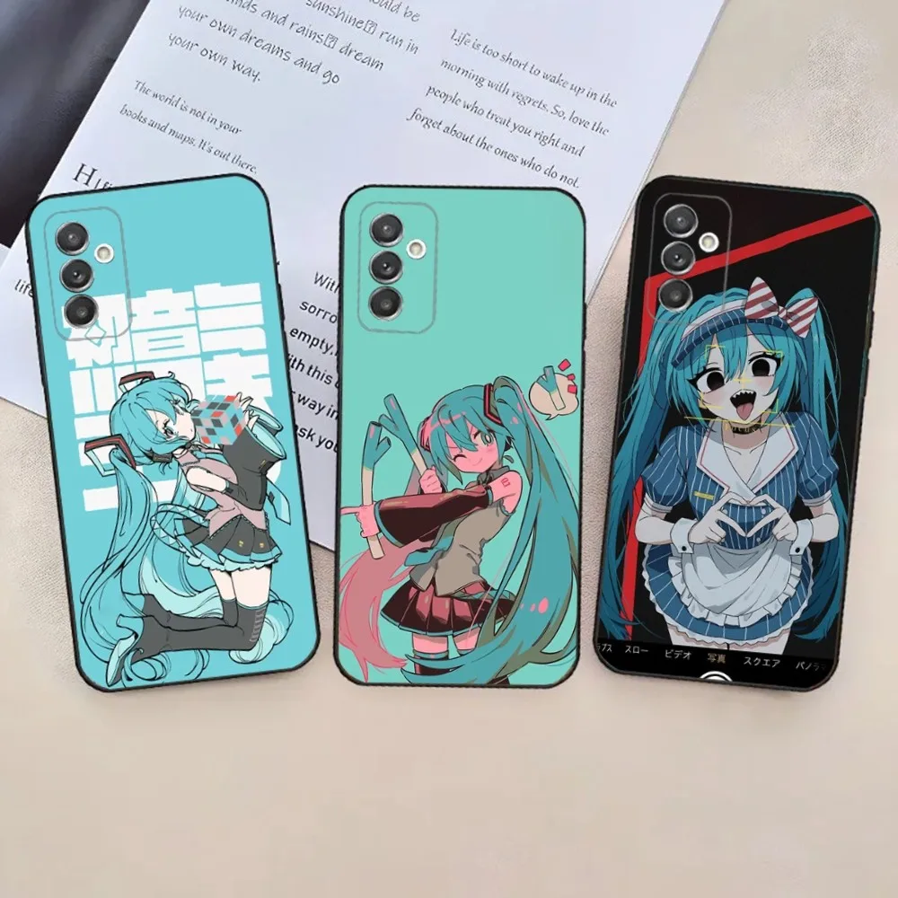 Anime M-MIKUS-S Phone Case For Samsung Galaxy A20,A21s,A22,A31,A32,A52,A53,A72,73,A80,A91 Soft Black Phone Cover