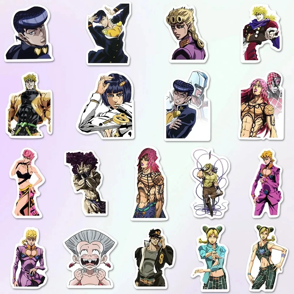 JoJo Bizarre Adventure Stationery Stickers Anime Kujo Jotaro Sticker Stationery Student Cartoon Waterproof Graffiti Decorate