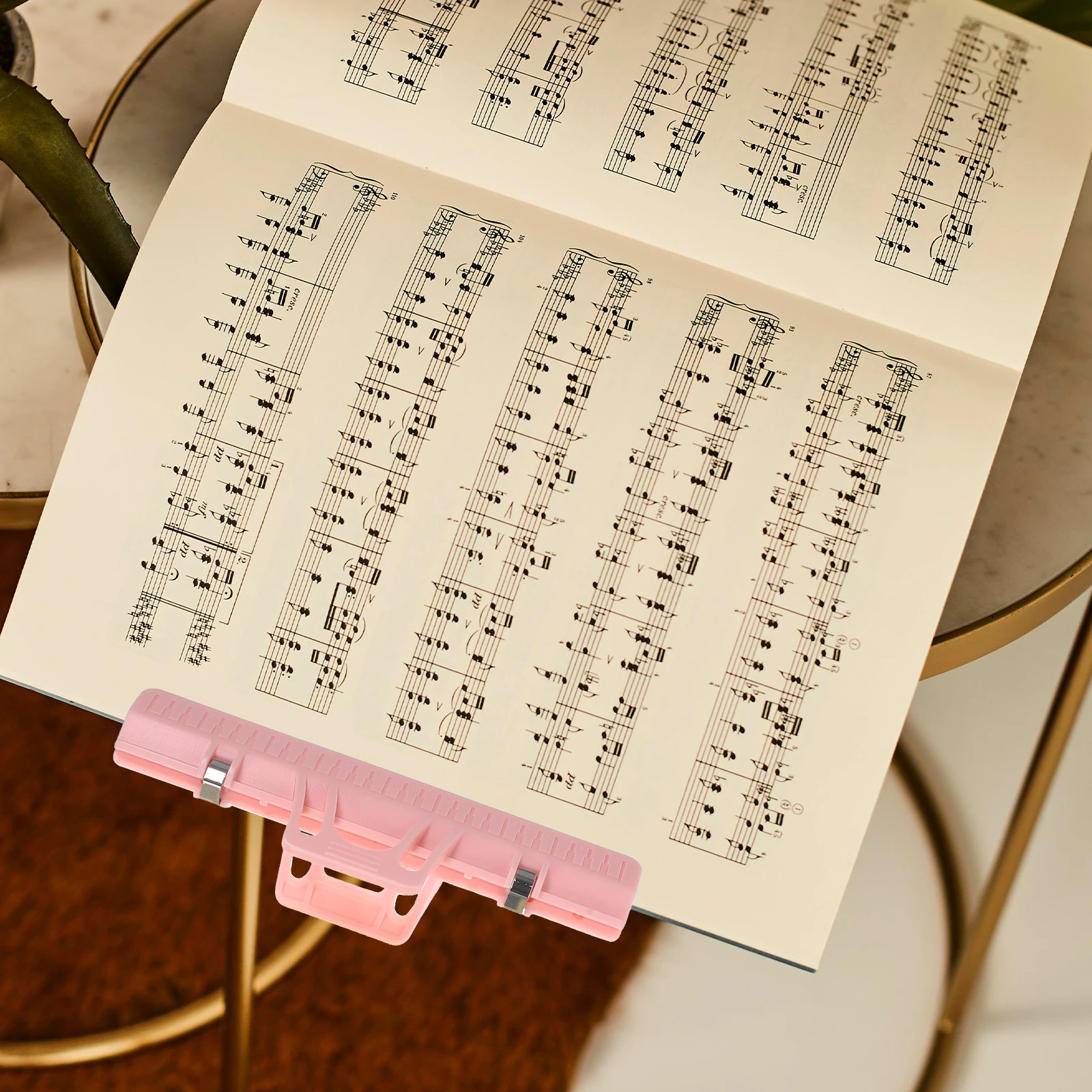 

5Pcs Clip High-class ABS Metal Multi-function Document Holder Score Clamp Practical Durable Portable Book Page