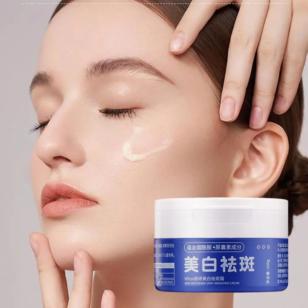 100g Extracts Whitening Cream Reduce Freckles Black Skincare Colour Melasma Spot Ingredients Cream Brighten Natural Skin Lo A3S3