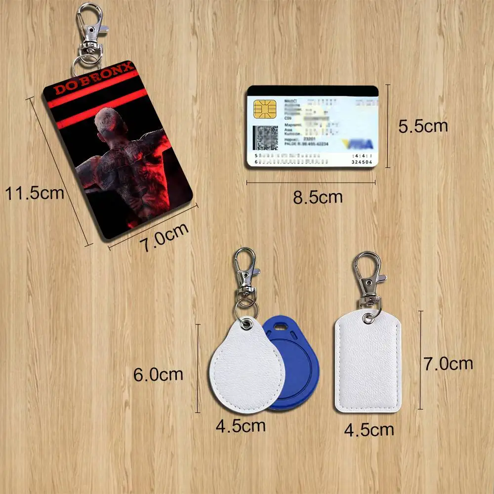 Brazil Do Bronx Charles Oliveira Holder For Bank Business Work Card Holder Student Card Case Bus Card Keychain