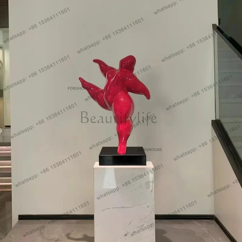 Dance Abstract Statues Japanese Home Decoration Beauty Figure Sculpture Furnishing Resin Crafts Ornaments Lobby Porch Decoration