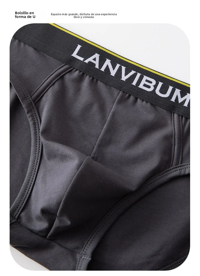 Calzoncillos Triangulares de Cintura Baja, Ropa Interior Deportiva Cómoda y Transpirable para Hombre, Nuevo Modelo Moderno, D...