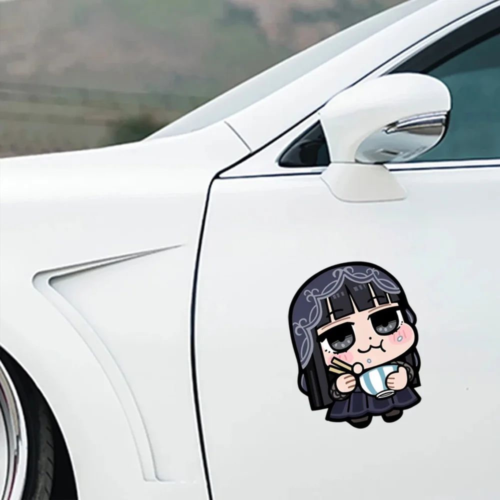 Lovely Osaragi Sakamoto Days Cartoon Funny Dining Vinyl Car Sticker Moto Decal Styling Personality Decorate Exterior Accessories