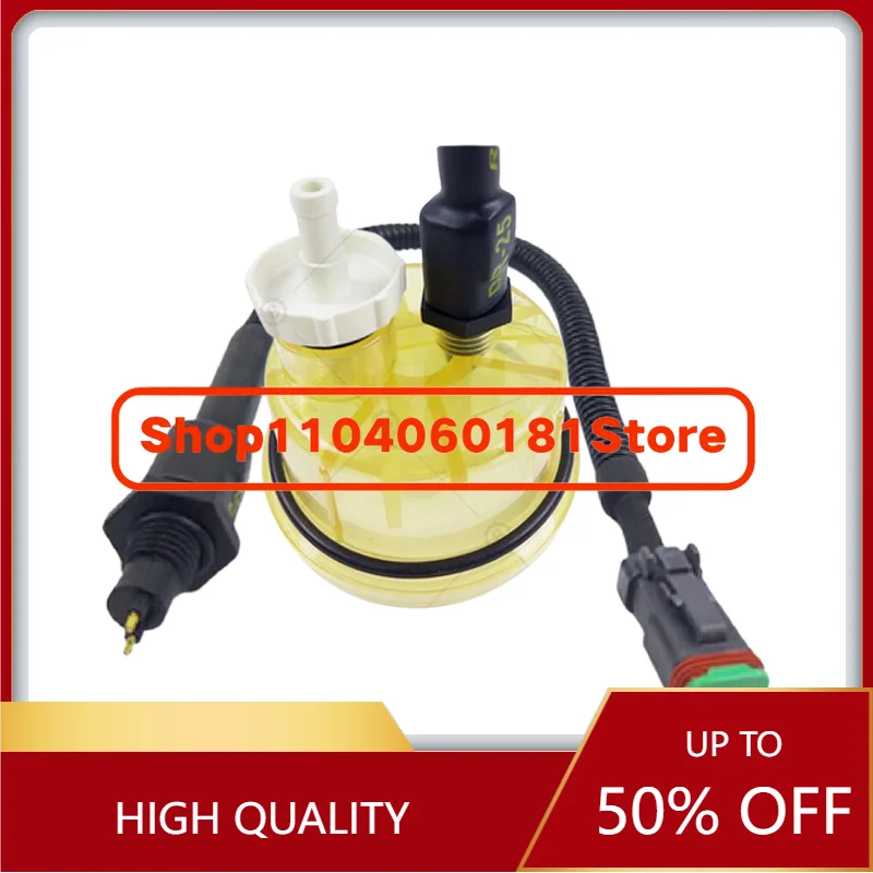 Adapt To Parts for PC200 210 220 240-8 Oil-water Separator Sensor Plug Filter Cup Connector Excavator Parts