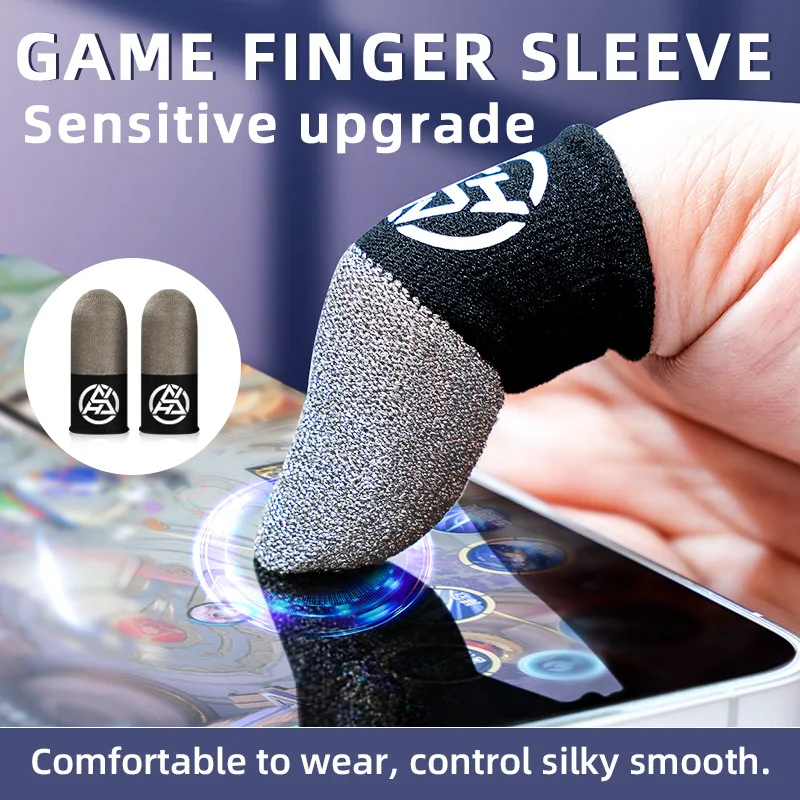 5 Pairs Game Finger Sleeve For Games Anti-Sweat Touch Screen Finger Cots Cover Sensitive Mobile Touch Glove