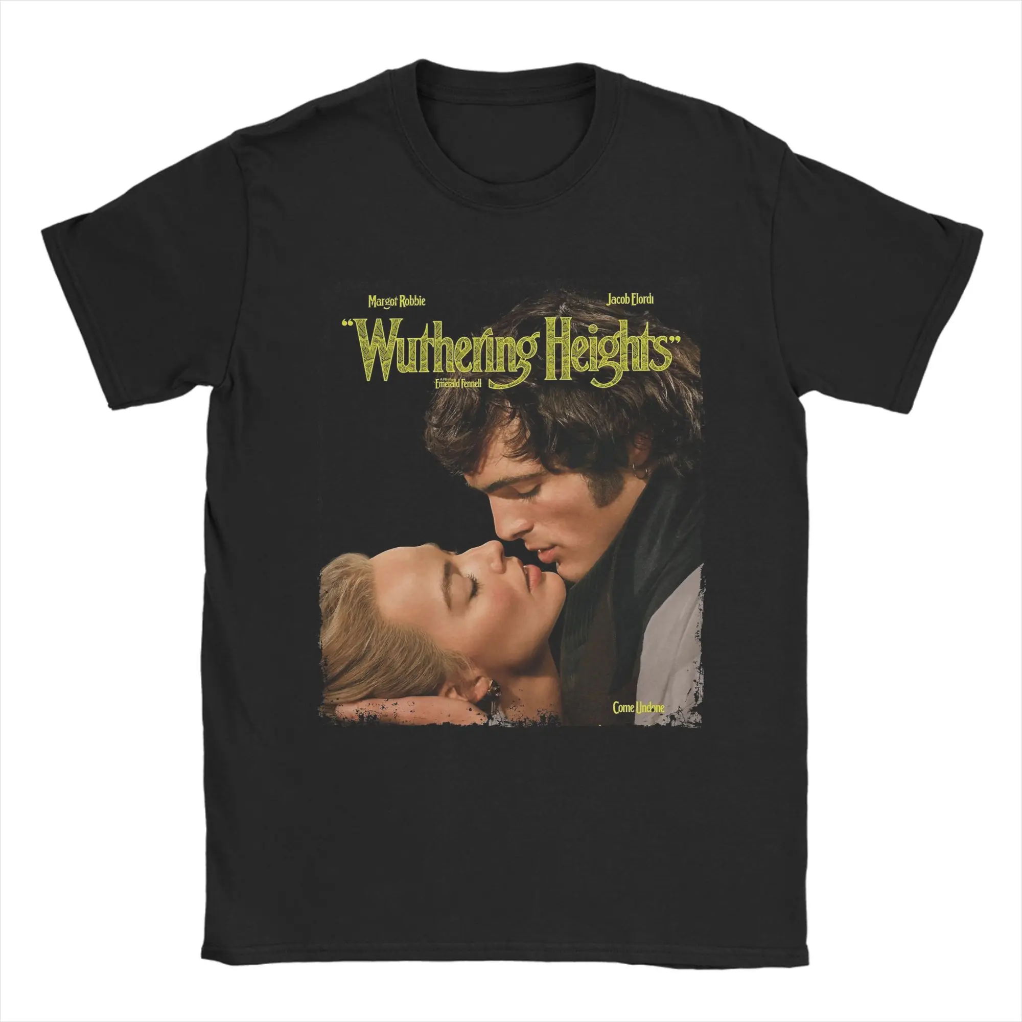 Men's Wuthering Heights Movie T Shirts Jacob Elordi 100% Cotton Tops Casual Short Sleeve O Neck Tee Shirt Summer T-Shirts