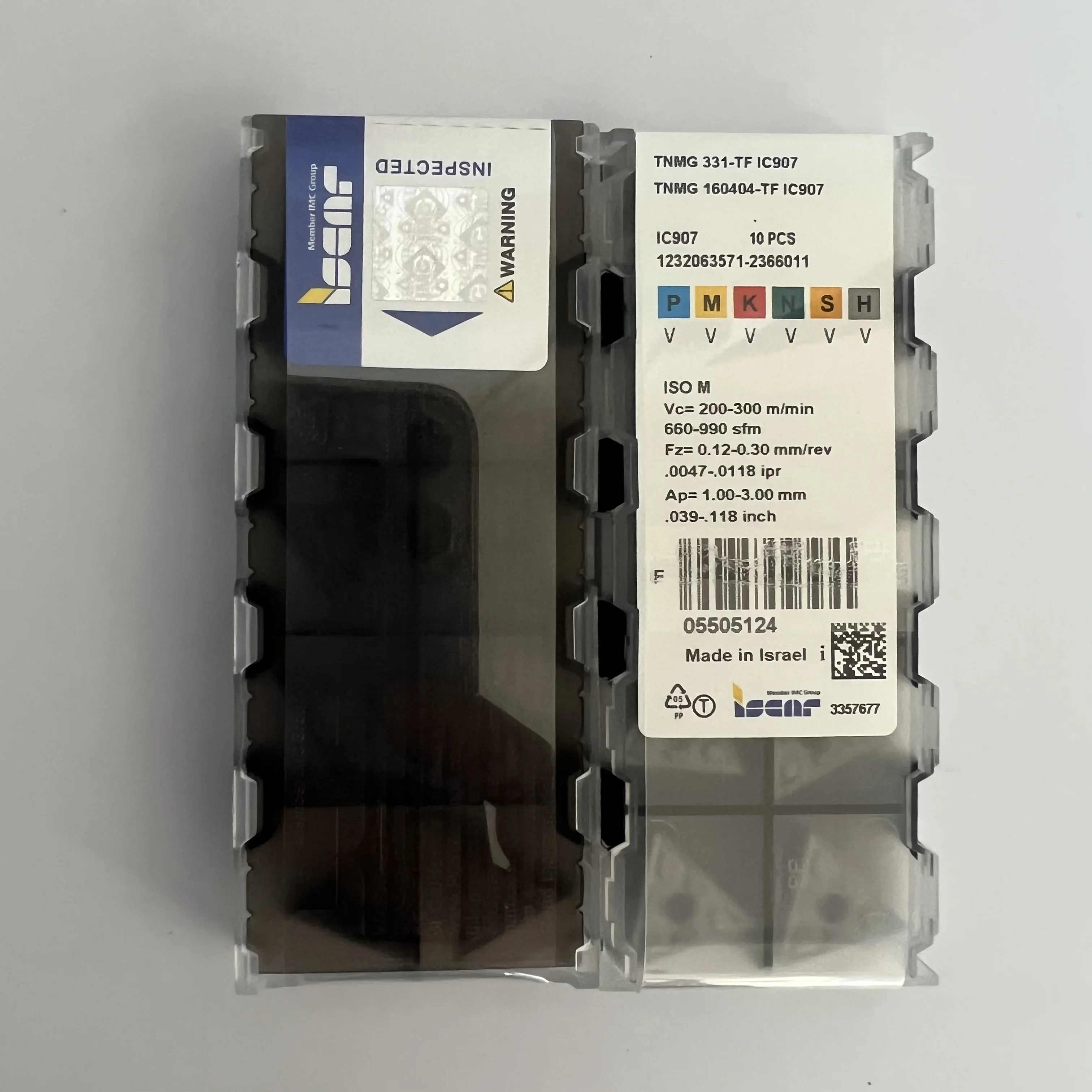 

ISCAR TNMG160404-TF IC907 CNC Blade TNMG160408-TF IC907