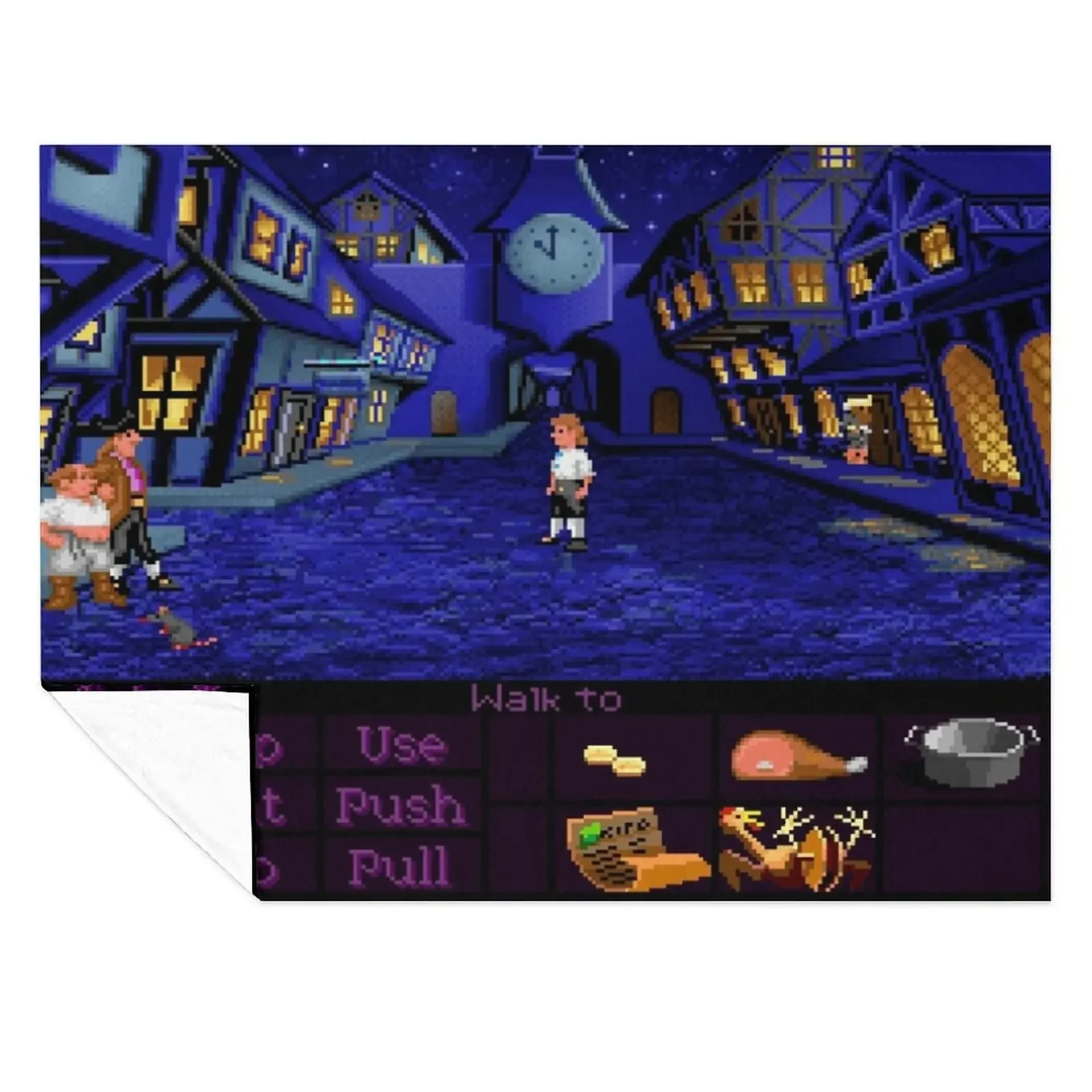 

Melee Island streets (Monkey Island 1) Throw Blanket Baby Large Blankets For Bed Decorative Beds Blankets