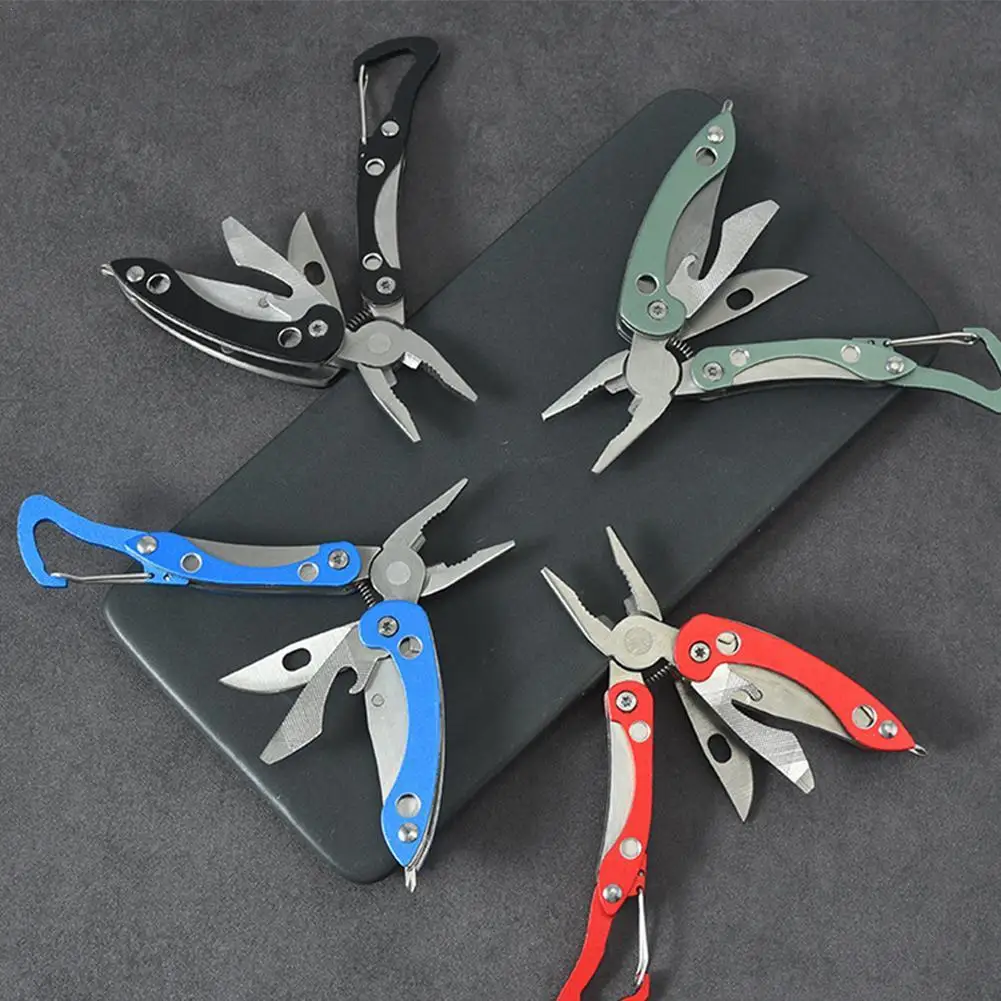 Professional Stainless Steel Multitool Pliers Pocket Knife Screwdriver Outdoor Hiking Buckle Apply To ,Camping, Hunting,Hiking