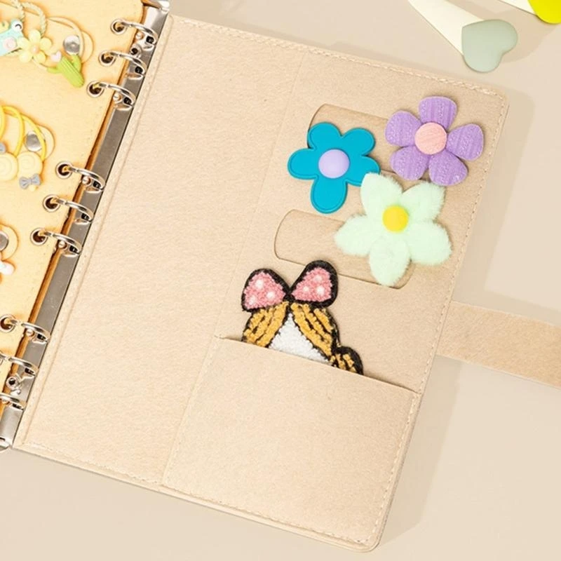 Girls Hair Bows Organizers Headband Holder Providing Large Capacity Hair Jewelry Storage Case Felt Texture for Hair Clip 15UB