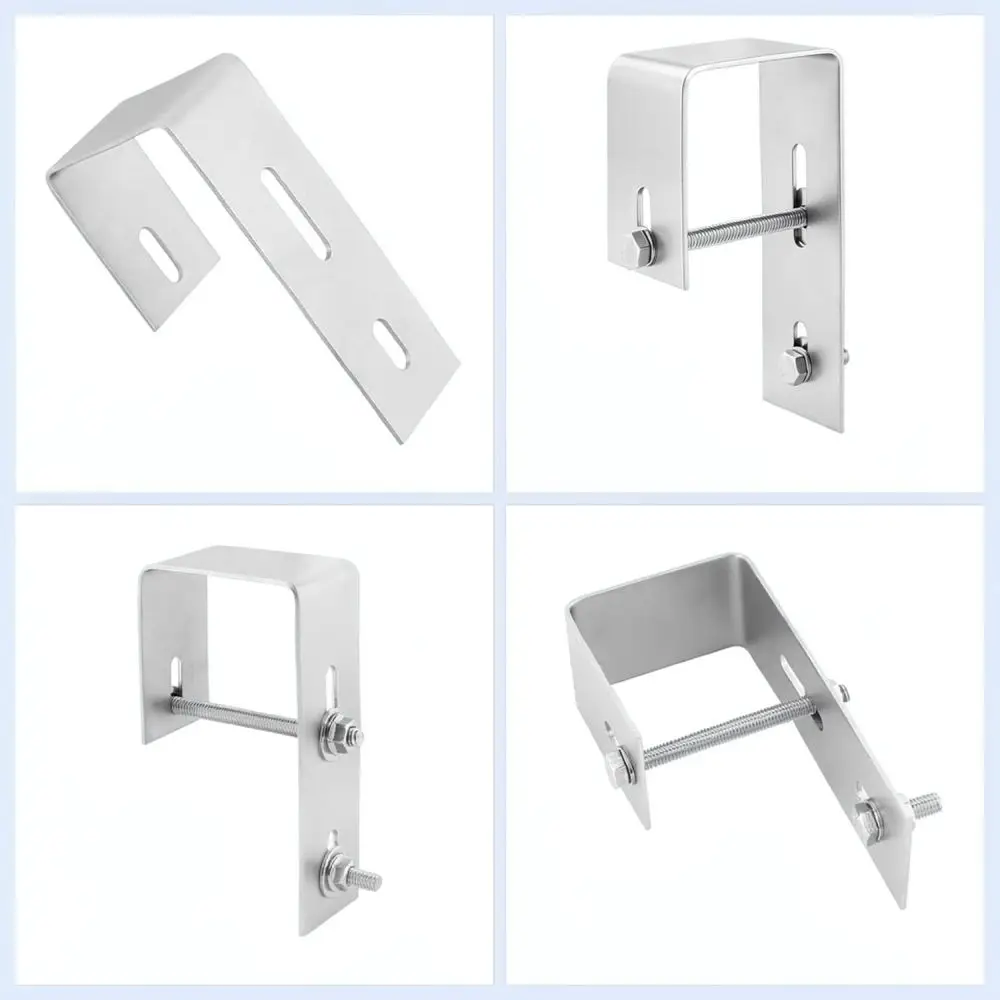 Outdoor Balcony Solar Support Hardware Stainless Steel Square Hook Reliable Mounting Accessory For Power Panels