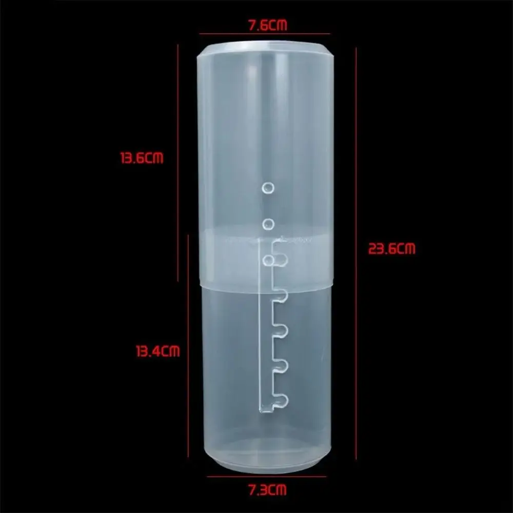 Transparent Makeup Brush Holder Adjustable Height Retractable Dustproof Toiletry Box With Lid Desktop Display Storage Cup view 6