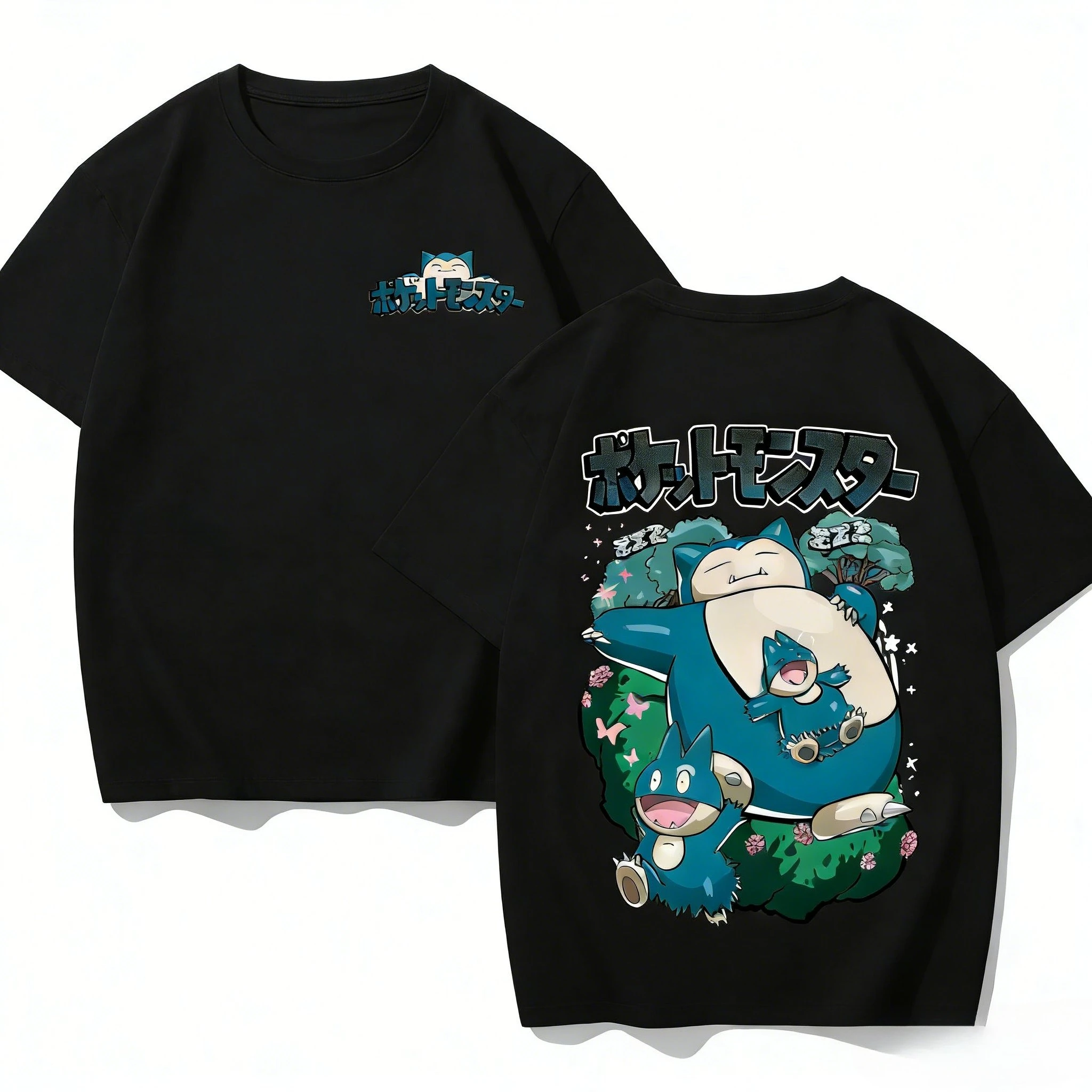 Pokemon Anime Graphic T Shirt Men Women 2026 Summer Y2k Short Sleeve Tee Casual Tops Snorlax Kawaii Streetwear Fashion - view 5