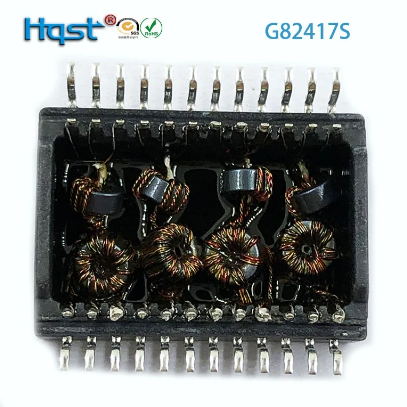 G82417s/10G 10 Gigabit 24pin Patch LAN Transformer Double Loop Autocoupling Isolation Filter Production Factory