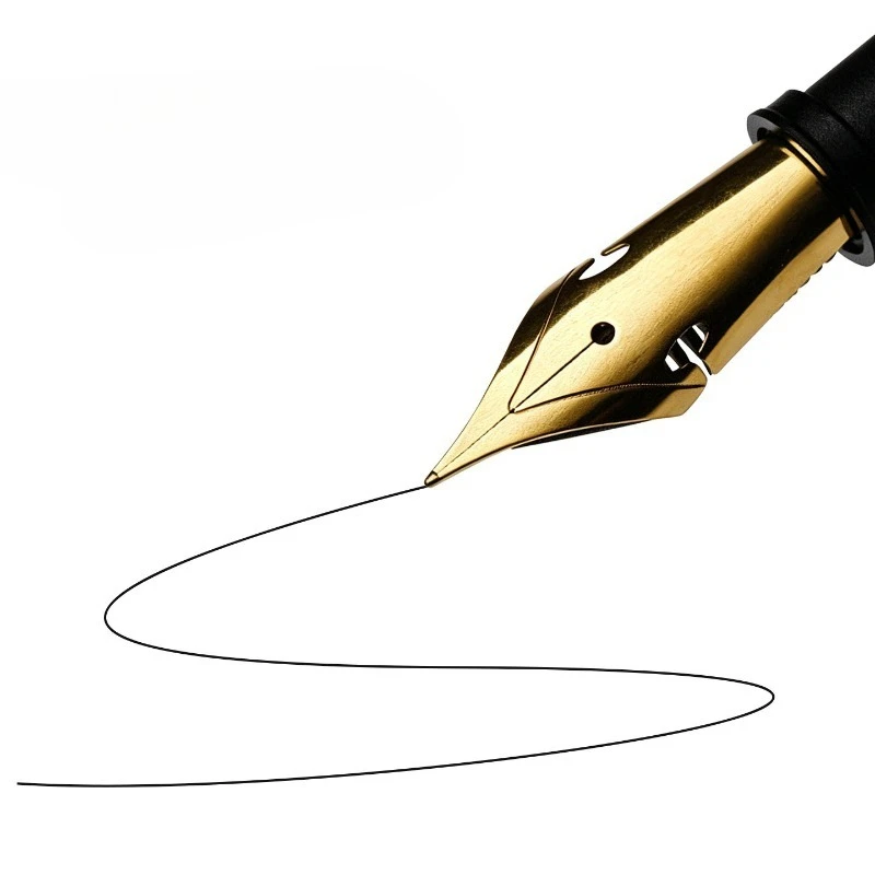 14K Gold Flex Tip No. 6 German JOWO Elastic Pen Nibs Universal Replacement Fountain Pen Tips 0.5F Golden Original Iridium Write view 3