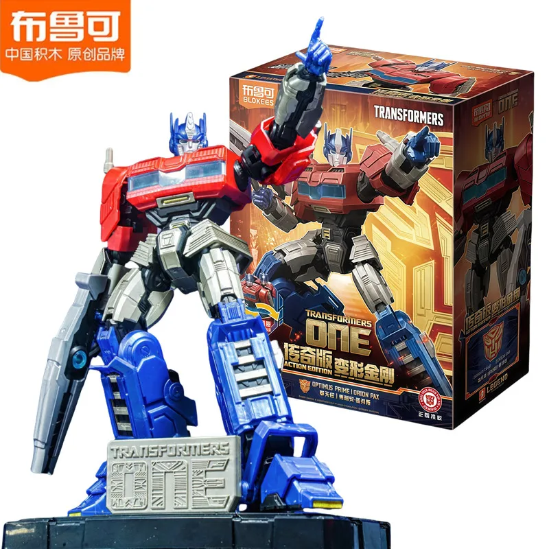 

BLOKEES Трансформеры One Строительные блоки Робот Экшн Орион Пакс G1 Оптимус Прайм Звуковая волна Фигурки Сращивание игрушек