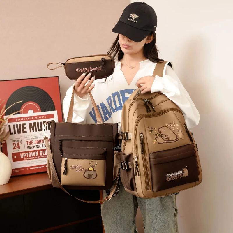Kawaii Capybara Backpack Set 6