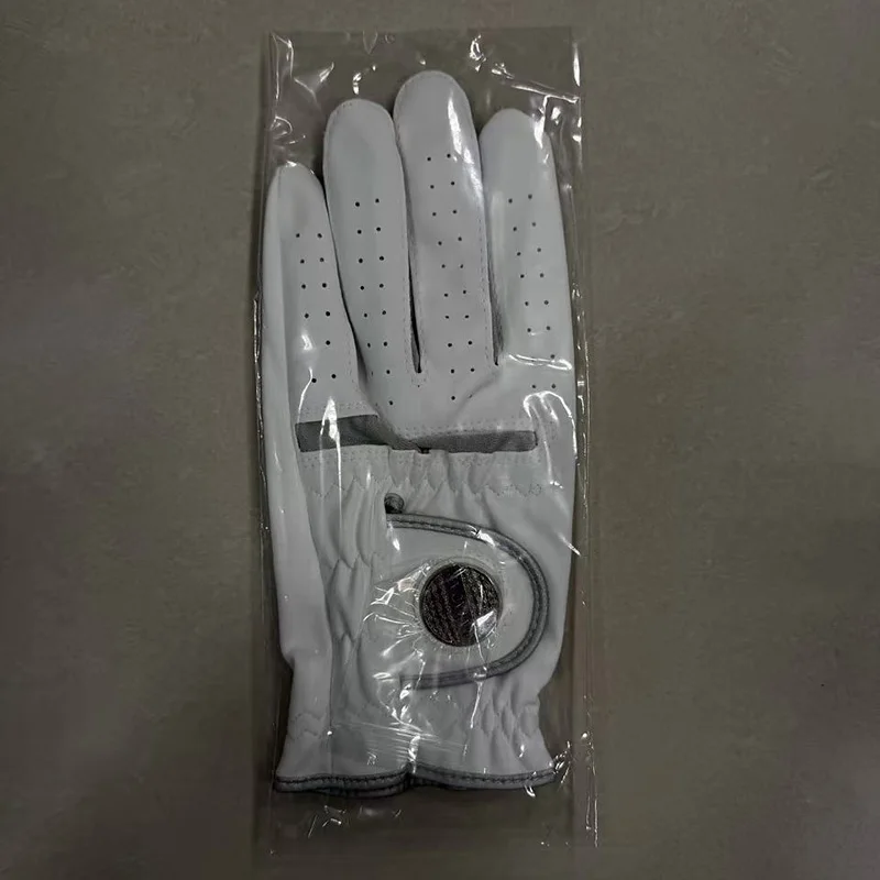 Men\'s Golf Glove Ultra-Fine Fabric With Magnetic Marker Detachable and Washable Cloth Breathable 1PCS