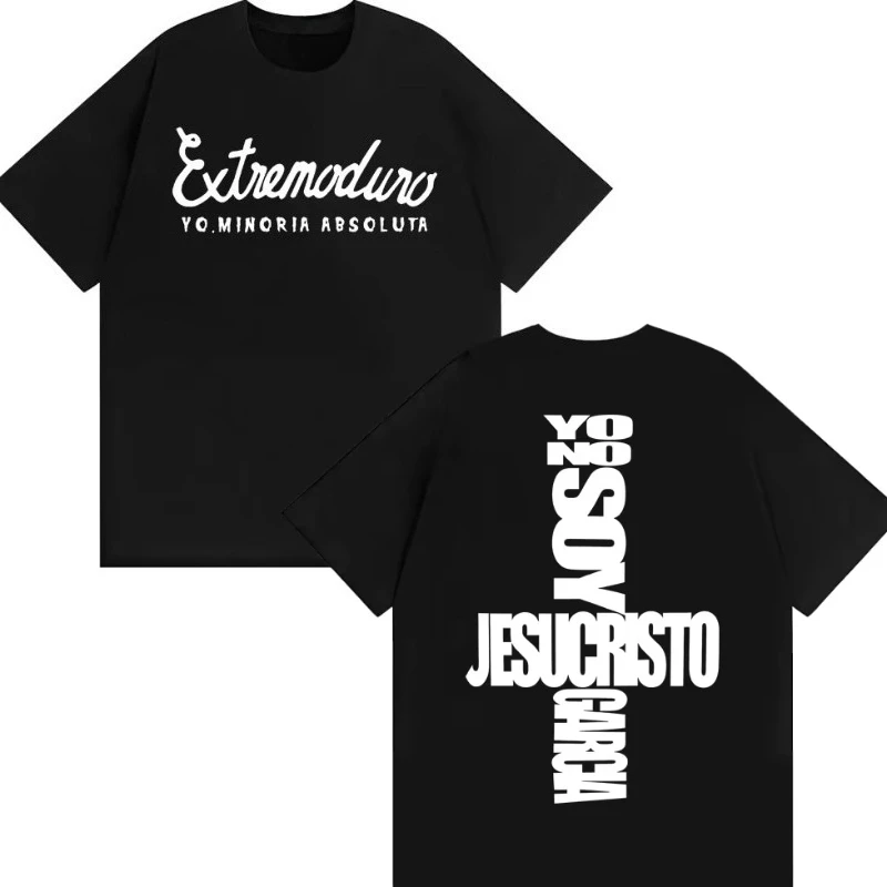 Extremoduro 100% camisa de algodón para hombre verano Yo No Soy Jesucristo Garcia álbum camisa gráfica mujer Y2k ropa informal estilo Hip Hop camiseta
