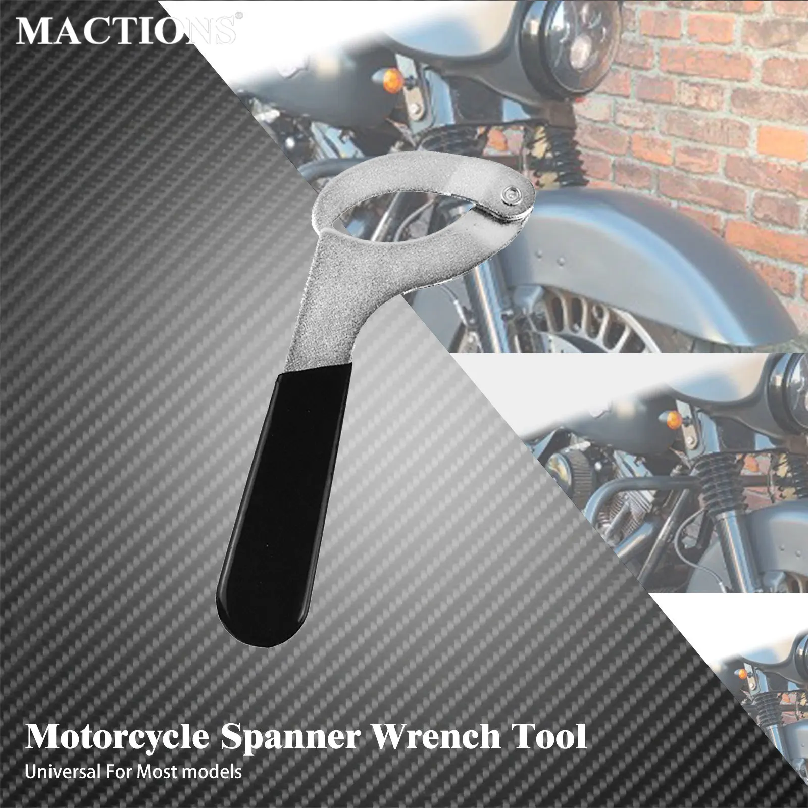 

Motorcycle Spanner Wrench Tool Adjustable Shock Wrench Kit 1PC Universal Spring For Harley Touring For Yamaha For BMW For Honda