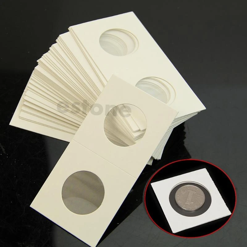 

R1WA 50pcs 40mm Lighthouse Stamp Coin Holders Cover for Case Storage New