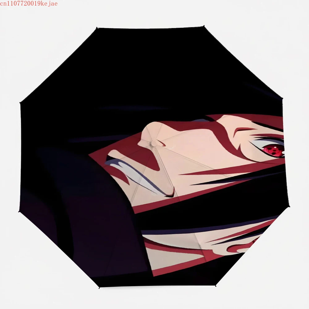 

Зонт NARUTO с глазами Шарингана Учихи Мадары, темный, эстетичный, складной, с защитой от УФ-лучей, двойного назначения (от солнца и дождя), для фанатов аниме