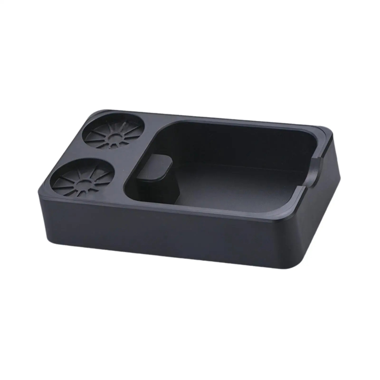 Multifunction Coffee Knocking Box Espresso Tamping Station Double Storage Portafilter Holder for Coffee Machine Barista