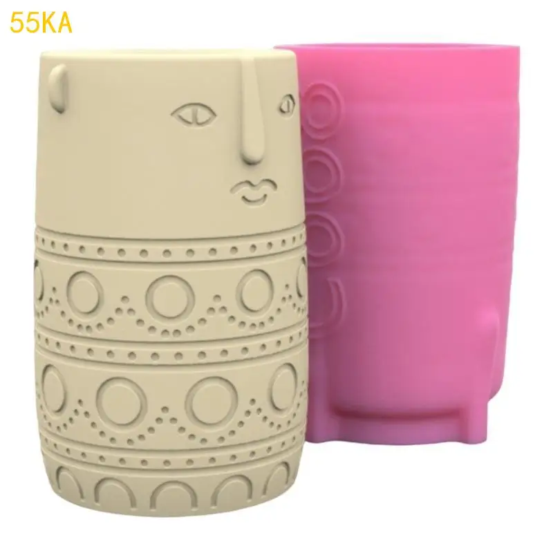 

Unique Cartoon Figure Silicone Mold for Crafting Resin and Cement Flower Planter 55KA