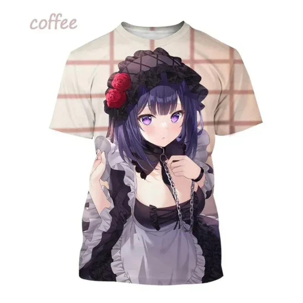 

Anime character Men Woman 3D Print T-shirts Summer Harajuku O-neck Breathable Short Sleeve Casual Tee Tops