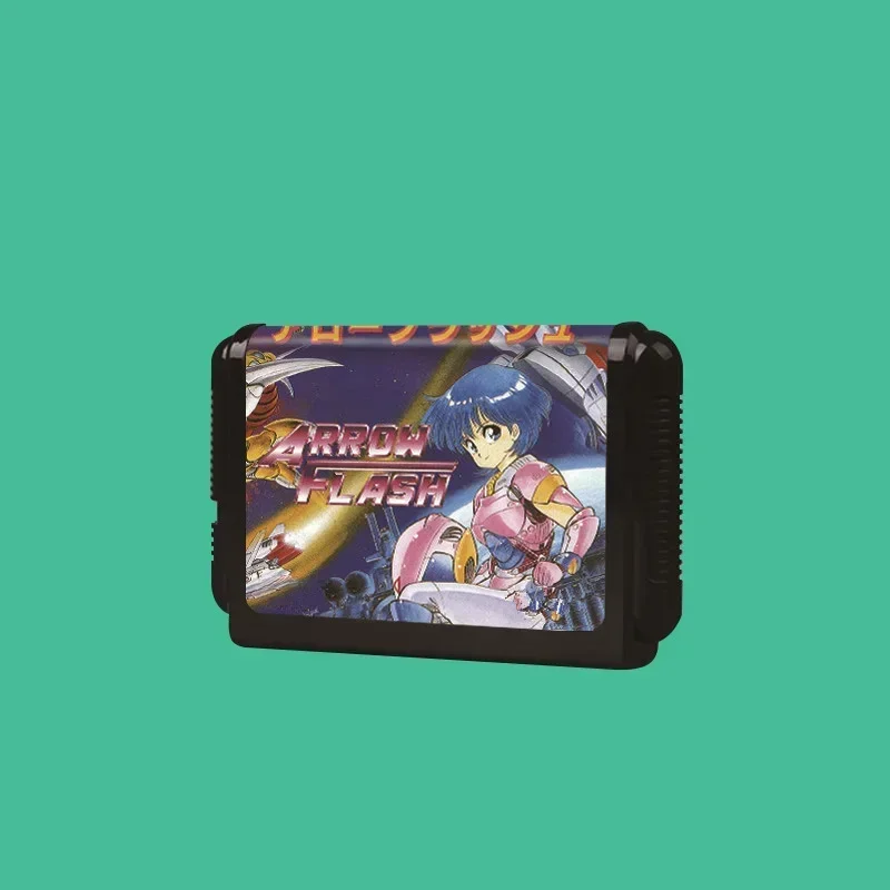 Link 05 Arrow Flash JAP Version Game For SEGA Mega Drive Genesis 16 bit Consoles Game Cartridge Support Customize Card