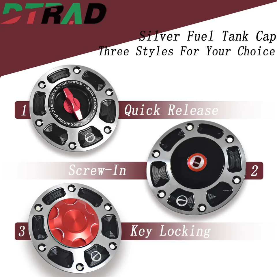 DTRAD CNC Aluminum Quick Release Fuel Tank Cap Screws Indian Scout/Bobber/Sixty 2016-2024 Challenger 2020-2023 Airbox KeylessMot - view 4