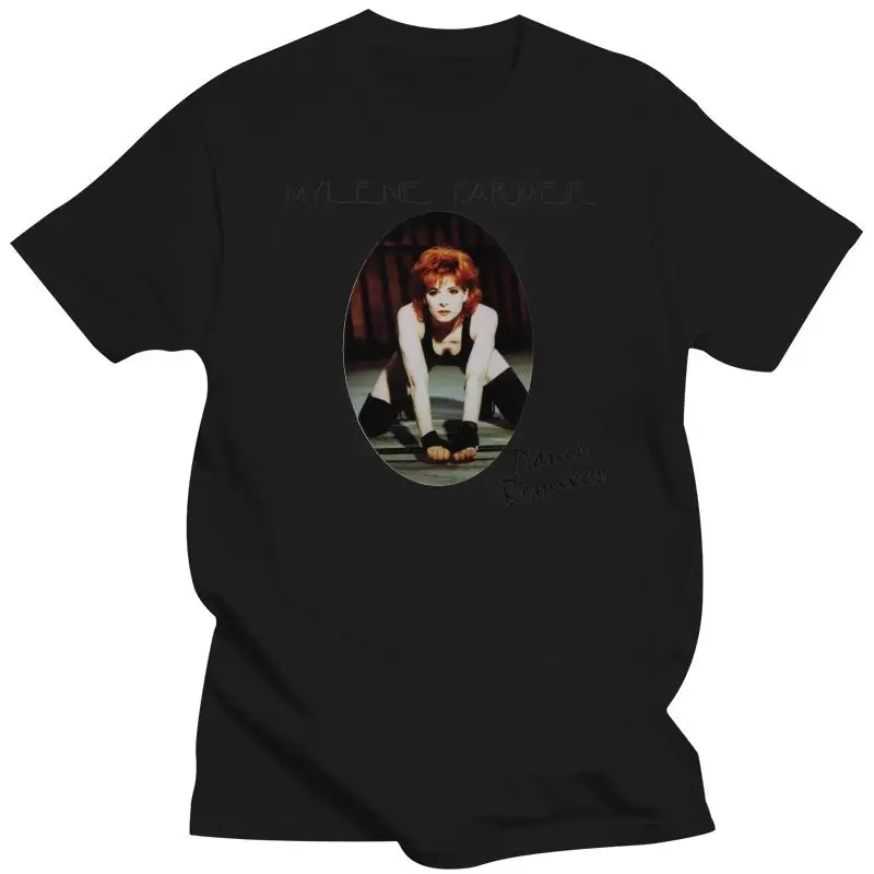 Funny Tops Tee Casual O Neck  Broadcloth Short O-Neck Mens Mylene Farmer Dance Remixes T Shirt