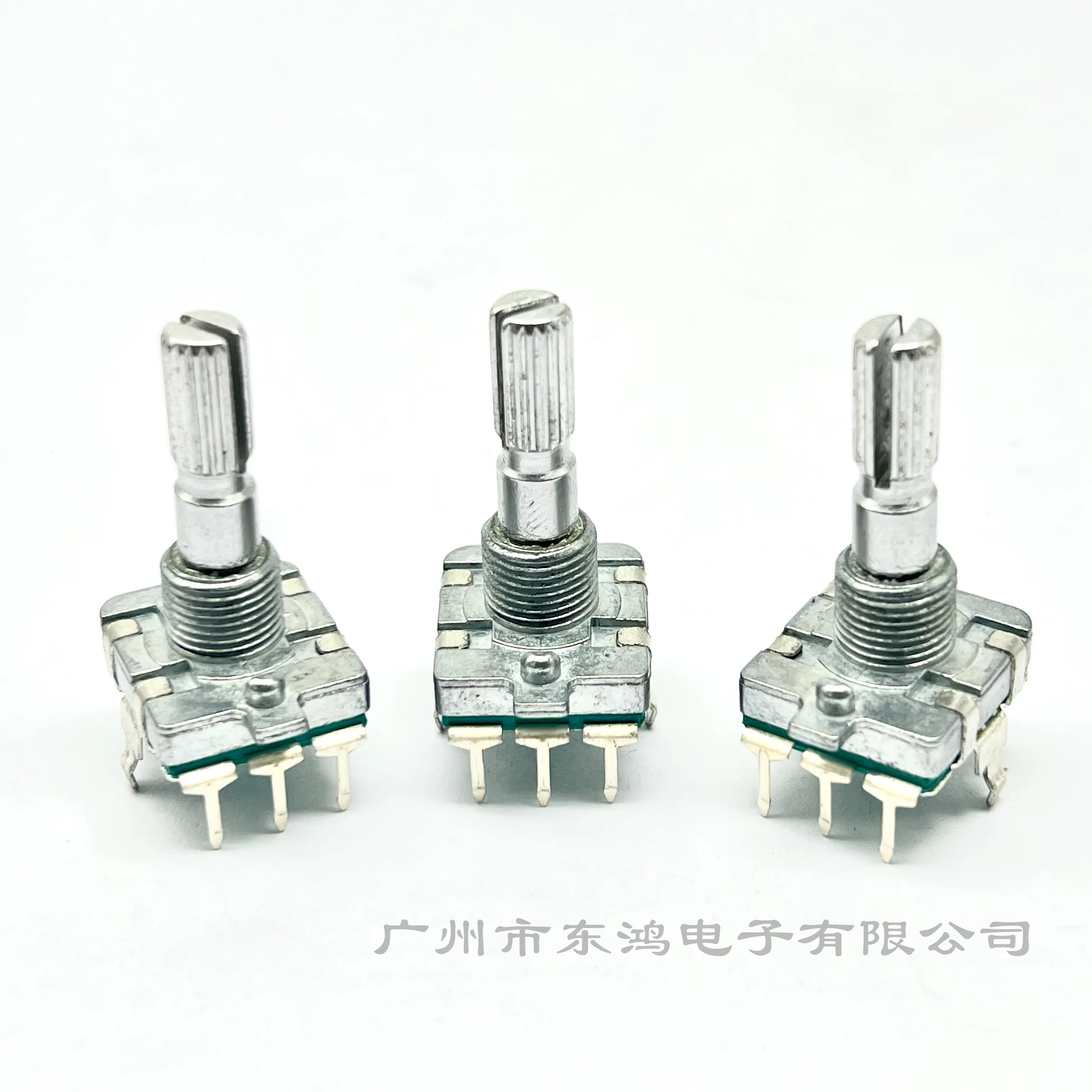 1PCS/ EC16 rotary encoder 24 positioning number 24 pulse number axis length 15MM audio digital rotary potentiometer switch