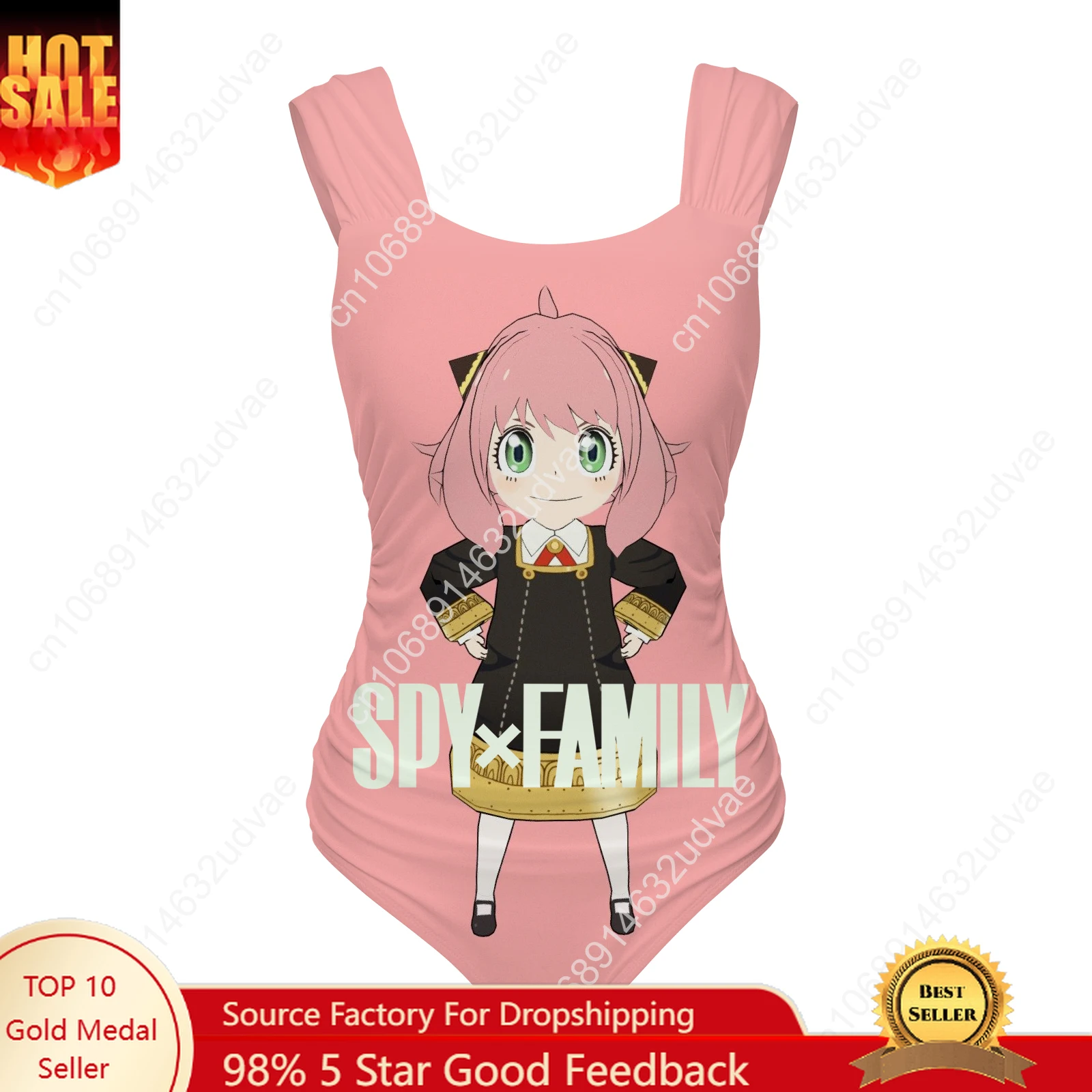 

SPY×FAMILY One Piece Swimsuit Wide Strap Women Bathing Suits Personalized Swimwear Pool Party Sexy Bikini Customize Beachwear