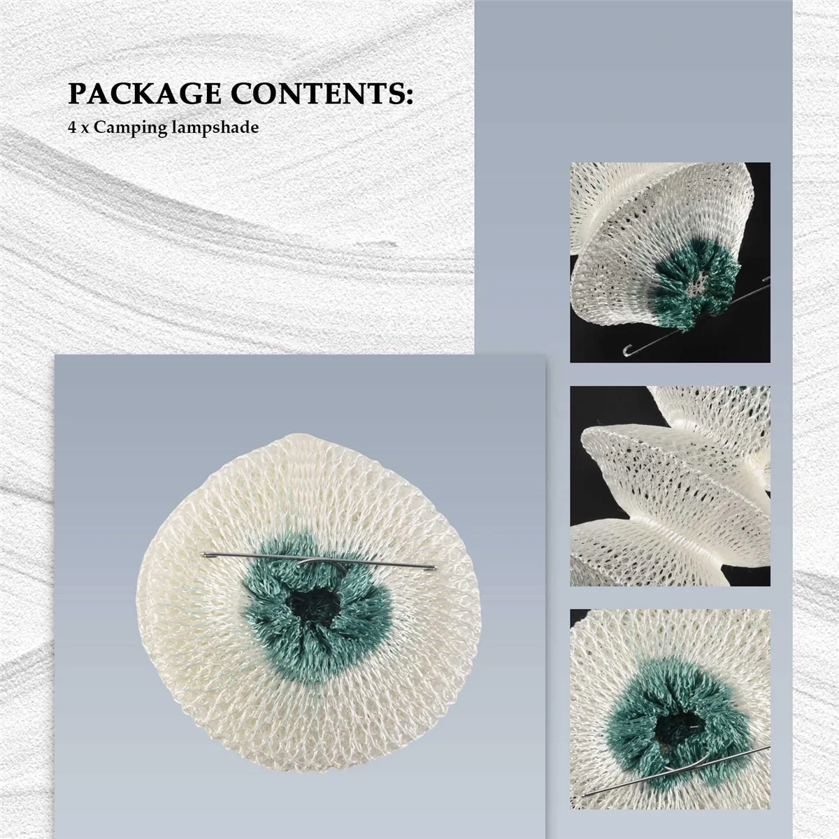 4er-Pack Gaslaternenmäntel in großen Mengen, Akkordeonform, 95 cm zum Anklipsen