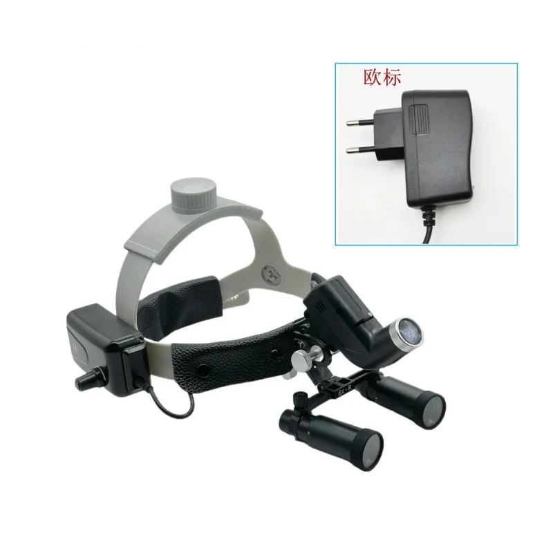 Dental 6X loupe binoculars Head Mounted High definition Magnifying Lens glass Comfortable Clear Vision Surgical  magnifier