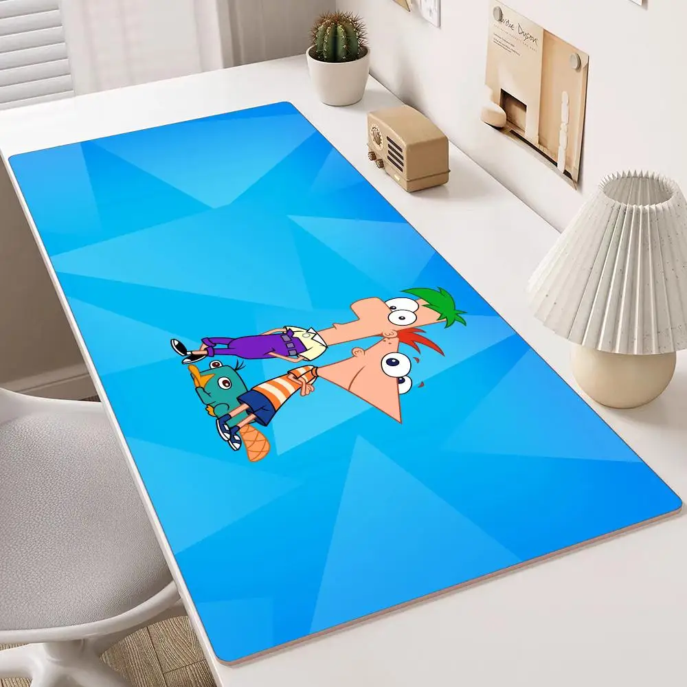 P-PhinEasES And F-Ferb-D Mouse Pads Multiple Sizes Large Square Computer Office Game Table Mats Rubber Anti-slip Mousepads
