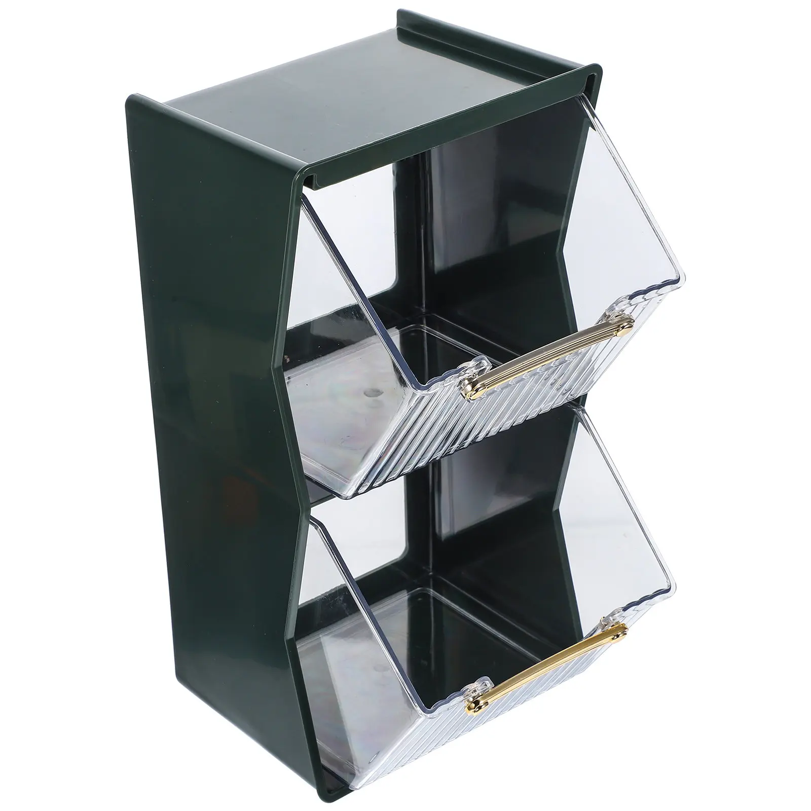 Coffee Sugar Bag Organizer Double-Layer Tea Bag Holder Multifunctional Storage Rack for Kitchen Office Hotel Tea Container