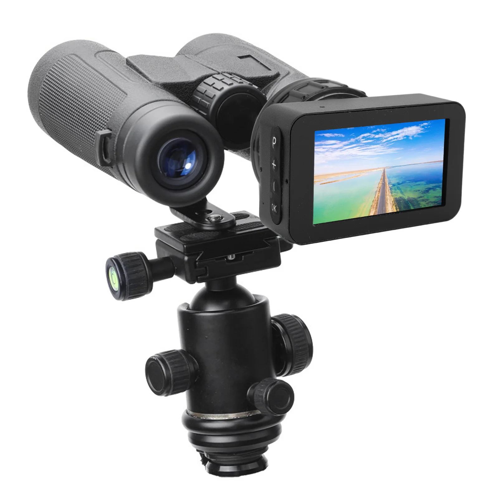 

Telescope Eyepiece 4K Resolution 3 Inch Color LCD Screen Digital Eyepiece for Bird Wildlife Watching for 22mm‑46mm Device