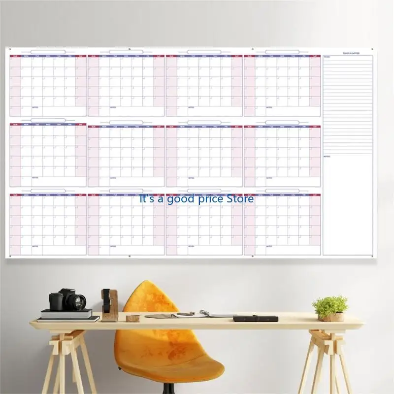 2026 Anno intero per visualizzare il calendario Calendario cancellabile riutilizzabile Pianificatore annuale 2026 Pianificatore